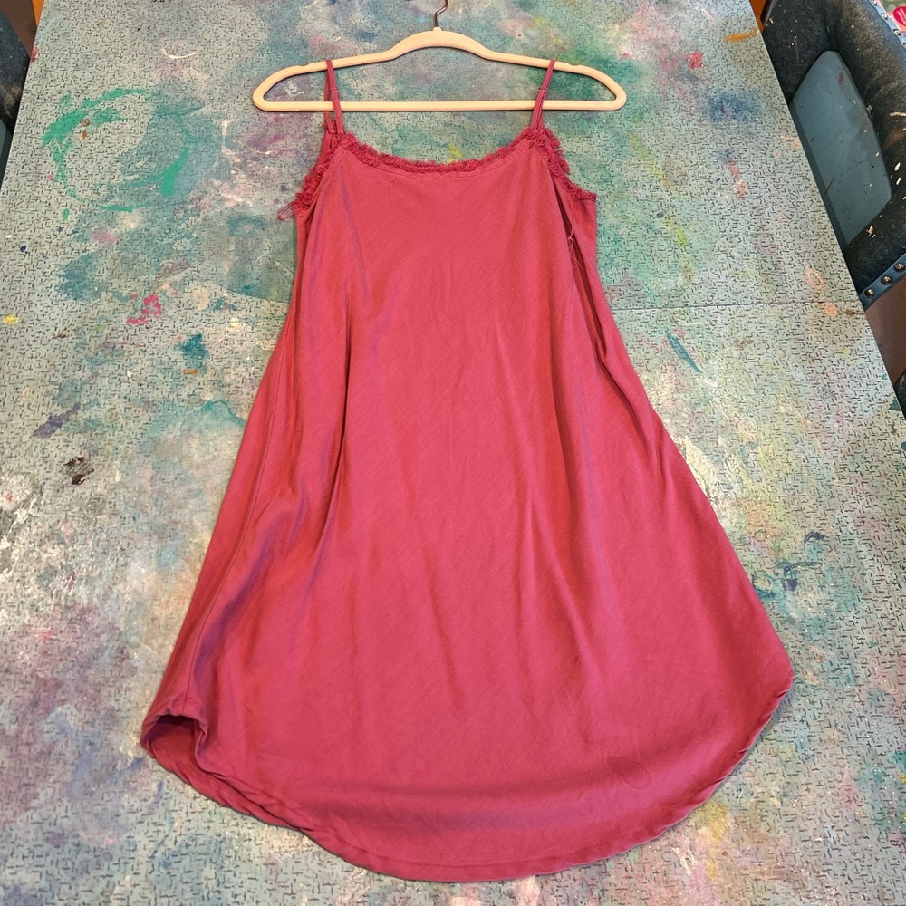 Versona Rose Red Spaghetti Strap Slip Dress